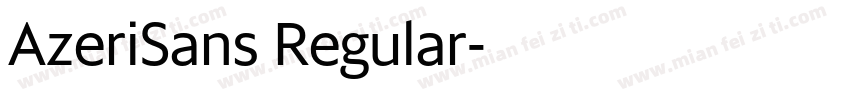 AzeriSans Regular字体转换